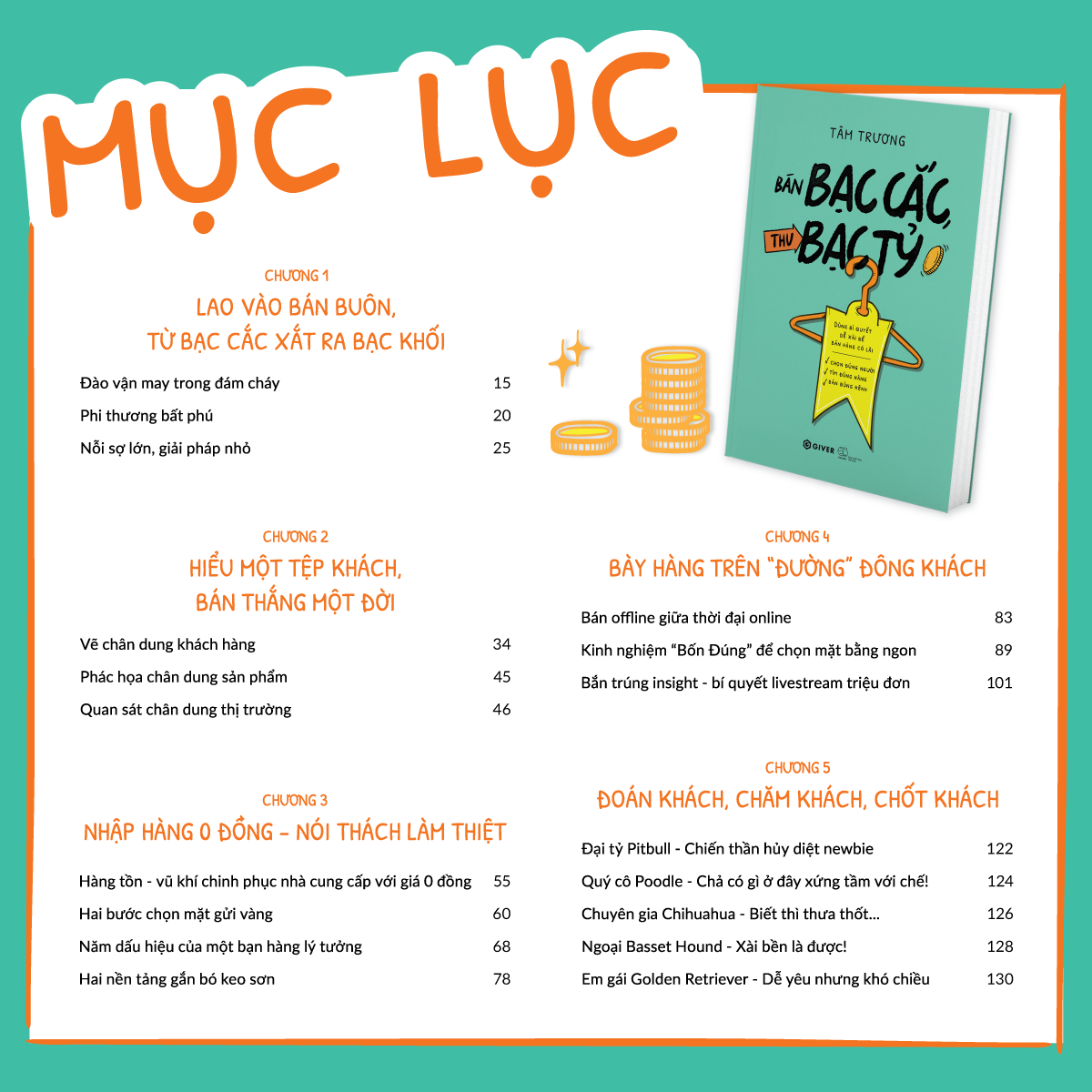 Sách - Bán Bạc Cắc, Thu Bạc Tỷ - Dùng Bí Quyết Dễ Xài Để Bán Hàng Có Lãi - GIVER - NHBook