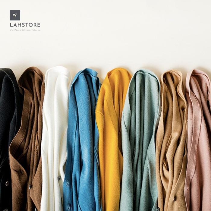 Áo len cardigan nữ LAHSTORE thu đông 2021. Chất len đẹp, cổ chữ V cá tính.