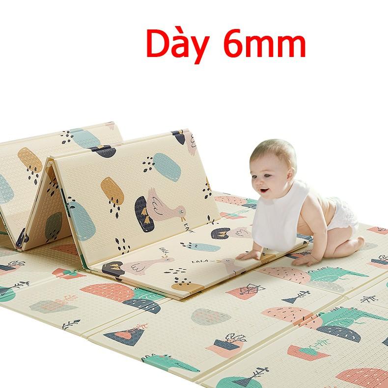 Thảm trải sàn xốp XPE 2 mặt chống thấm tuyệt đối, chống ngã kèm túi 1m8- 2m