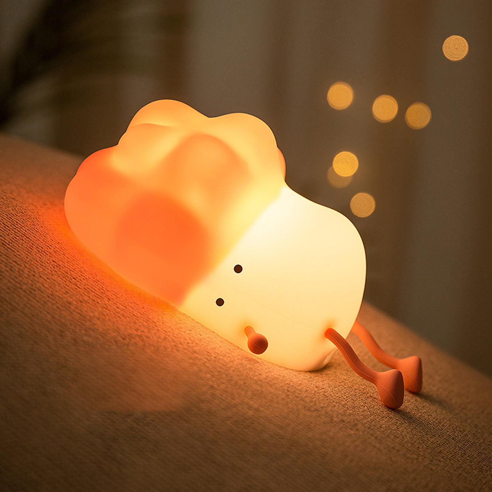 Multi-functional Touching Control Dimmable Bedside Night Light Rechargeable LEDs Lamp