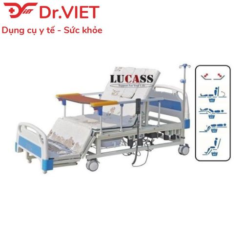 Giường y tế điện đa chức năng Lucass GB-T5D (GB-T5E) - hỗ trợ người già, người bệnh, người di chuyển khó khăn, hỗ trợ chăm sóc, đa chức năng tiện dụng, có thể đi vệ sinh và gội đầu tại giường
