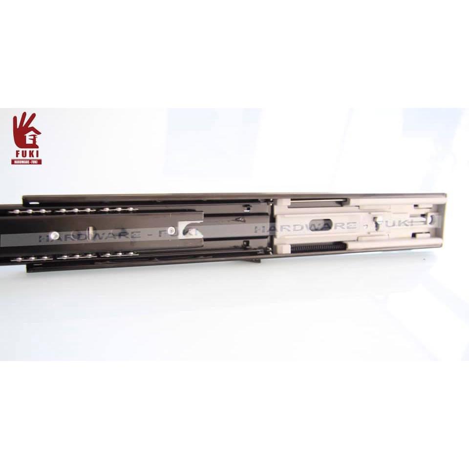 Ray trượt bi 3 tầng giảm chấn màu đen, dài 35 cm