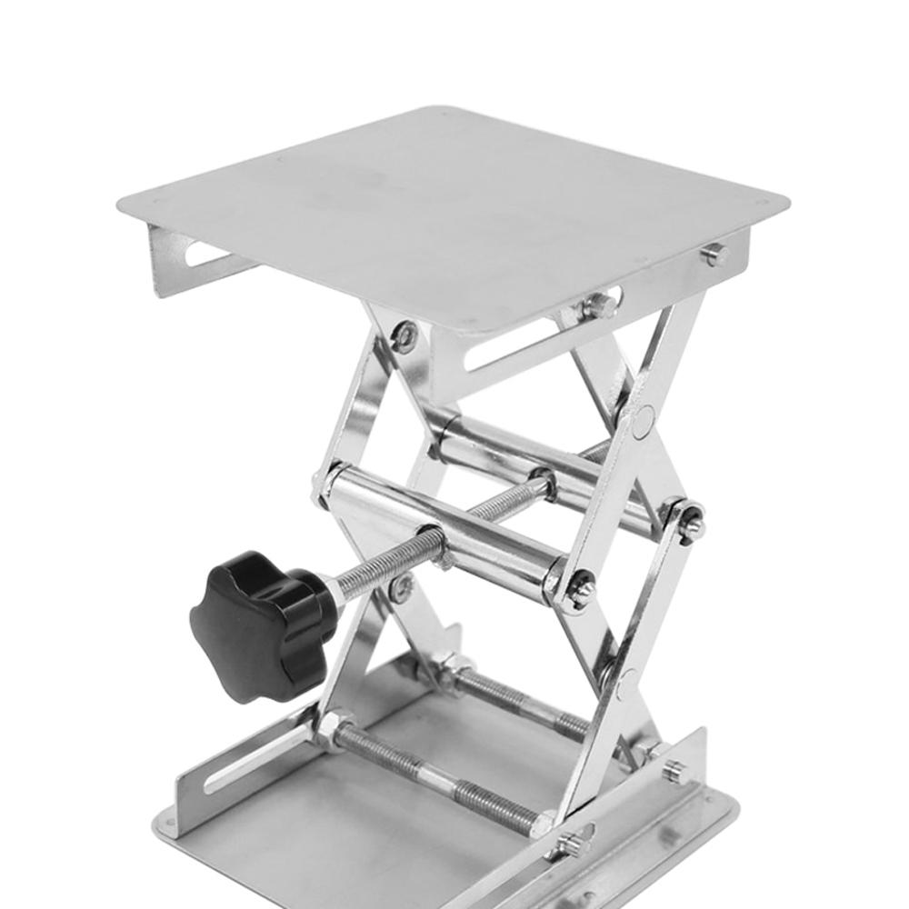 Laboratory Manual Lift Platform Manual Height Adjustable Lifting Table 100*100mm 150*150mm 200*200mm Optional