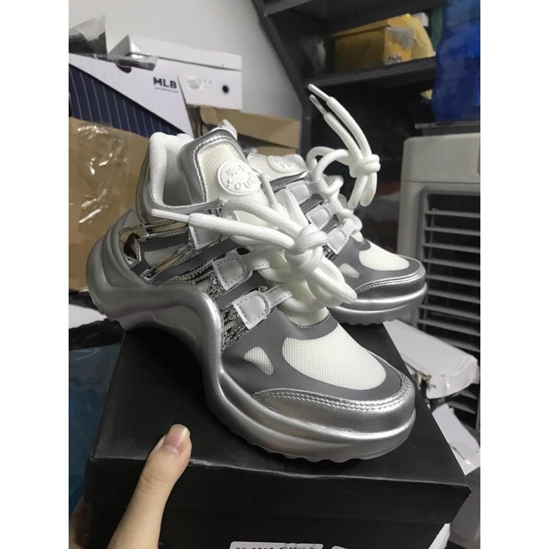 Giày L.V Giày nữ Sneaker hot 2020 kèm ảnh thật - GIÀY ĐẾ CONG flatform sneaker