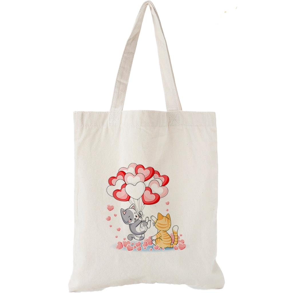 Túi vải Canvas Trương Gia Túi Vải - Túi Canvas bộ sưu tập Animal Cute nhiều kích thước - Animal 08