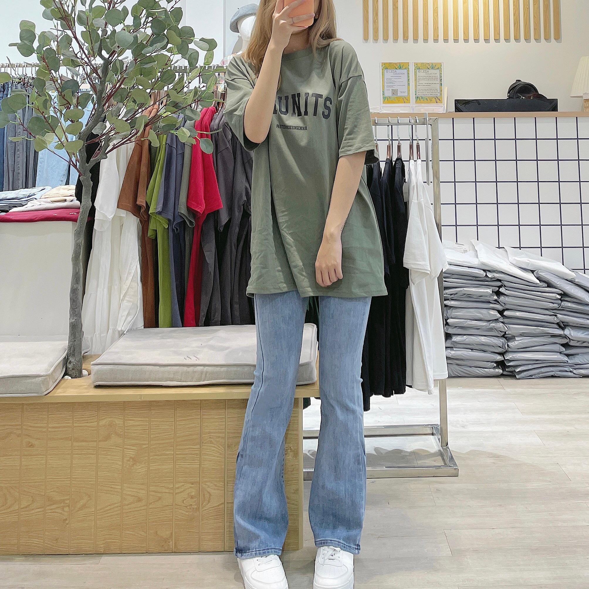 Quần Jean Ống Loe Form Dài Skinny Co Dãn Nhẹ