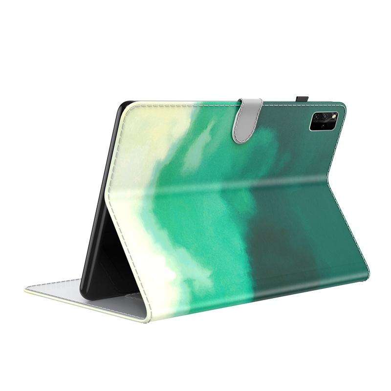 Ốp máy tính bảng da nắp lật chống rơi màu nước có giá đỡ cho Huawei MatePad Pro 12.6
