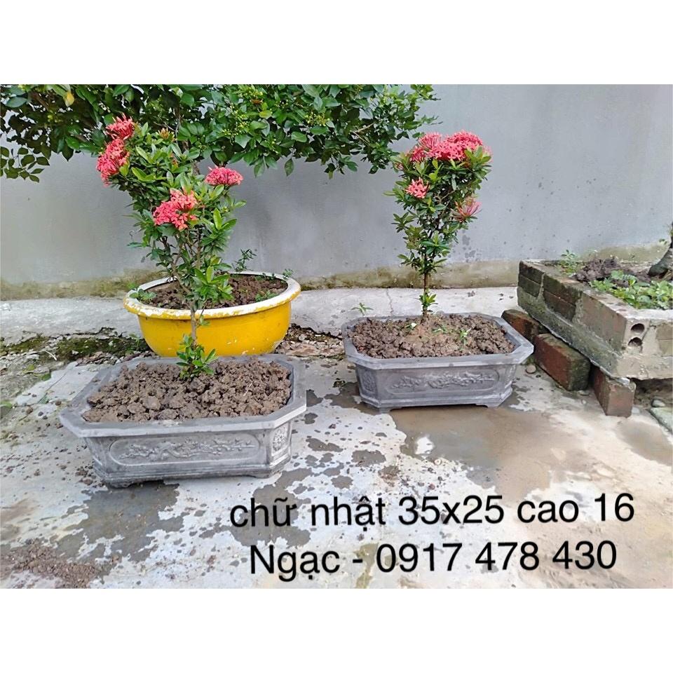 Khuôn Đổ Chậu Chữ Nhật Mini Rộng 35cm Ngang 25cm Cao 16cm Nhựa Abs Có Lòng Trong