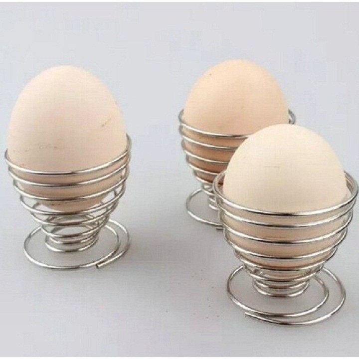 Combo 5 ly ăn trứng , thiết kế xoắn ốc bằng thép không gỉ ,hiện đại giúp cố định trứng cầm không bị nóng tay ,,có thể uốn dẻo , không bị dính ,nhỏ gọn dễ dàng mang theo