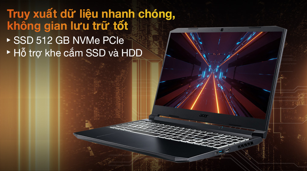 Laptop Acer Nitro 5 Eagle AN515-57-54MV - Hàng Chính Hãng