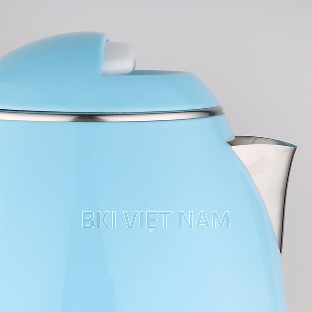 Ấm Đun Nước Siêu Tốc 1.8L Electric Kettle, Ấm Siêu Tốc Inox 2 Lớp