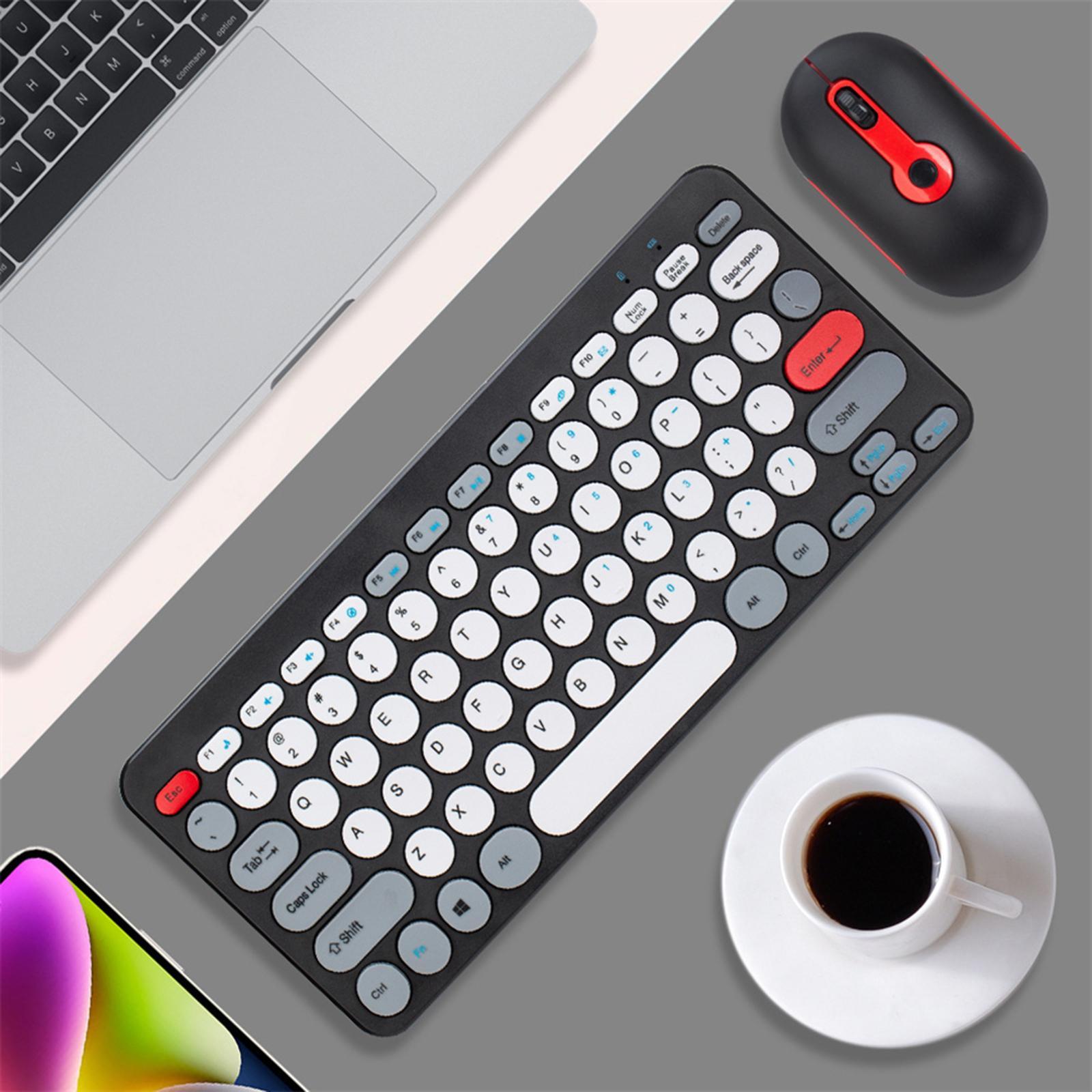 Wireless Computer Keyboard Mouse and Quiet Click for Android Tv Laptop
