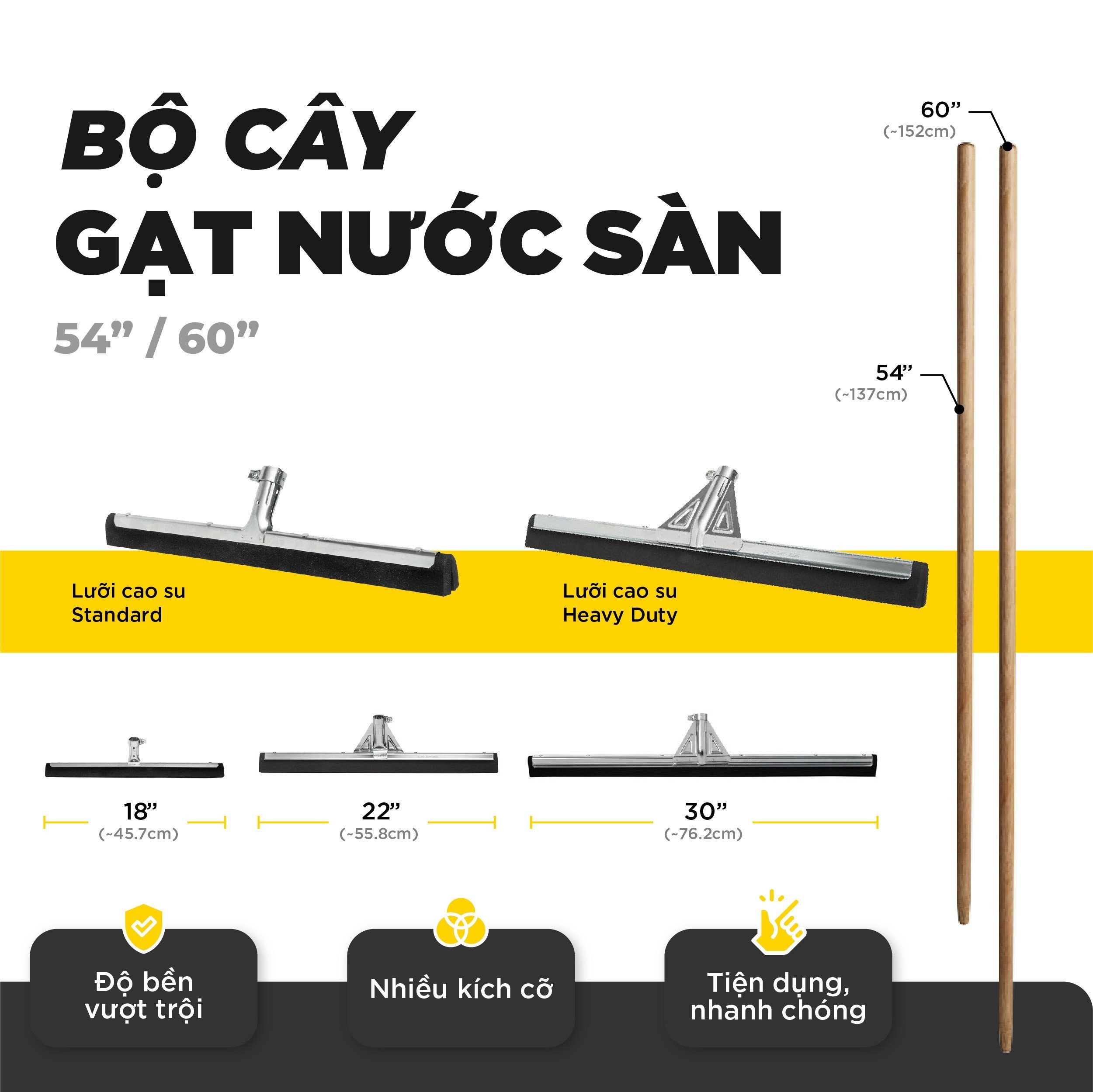 Cây Gạt Nước Sàn - Chổi Gạt Nước Sàn Rubbermaid | SAOVIETCO