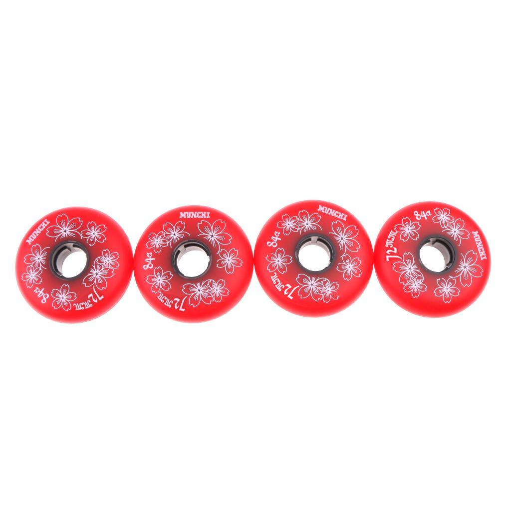8 Pieces Inline Roller Hockey Fitness Skate Replacement Wheel 84A