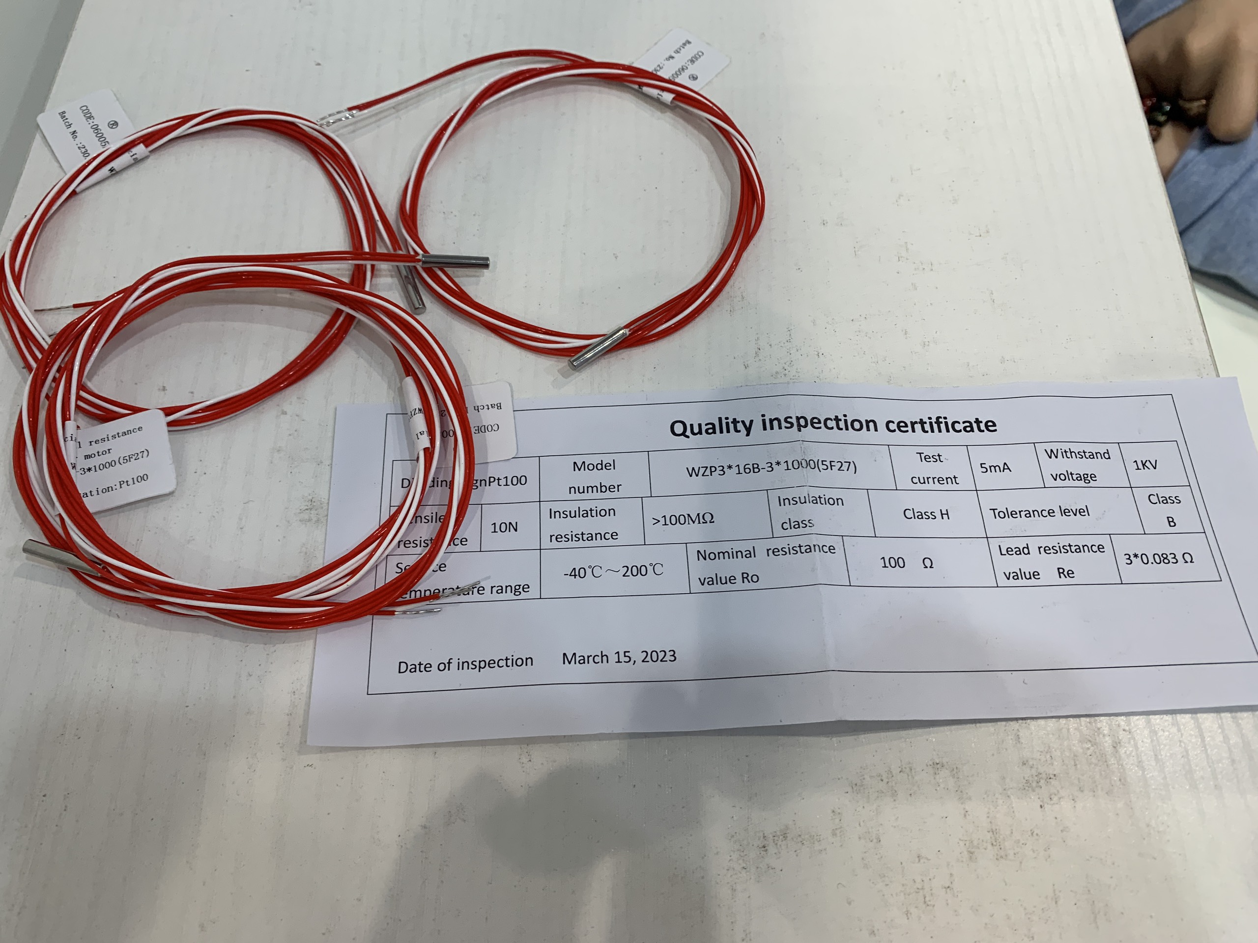 Cảm biến PTC cho cuộn dây động cơ, dây cảm biến PTC, dây cảm biến nhiệt