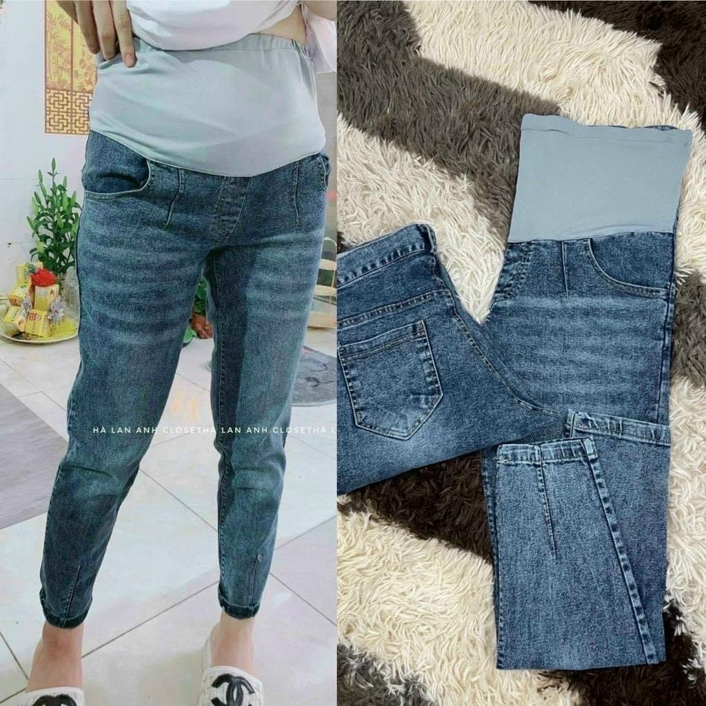 Quần Bò Bầu, Quần Jeans Bầu Hàng Mềm Đẹp Loại 1 Thời Trang Trẻ Trung, Đủ Size Cho Mẹ Bầu Q6