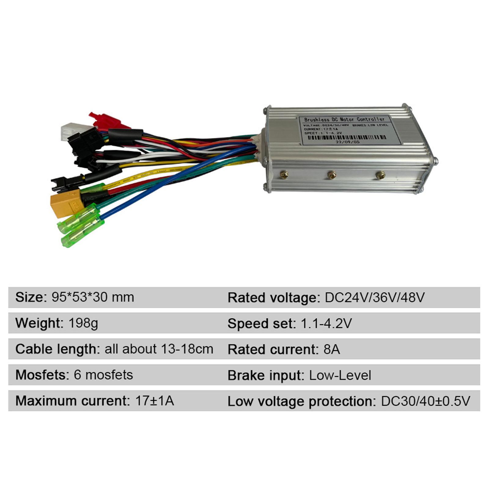 Motor Brushless Controller LCD Panel Aluminium Steady Speed Professional Durable Lightweight Sensitive Control Components for Electric Bike