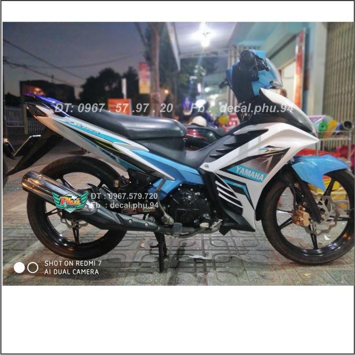 Tem Exciter 135 rời xanh ngọc trắng