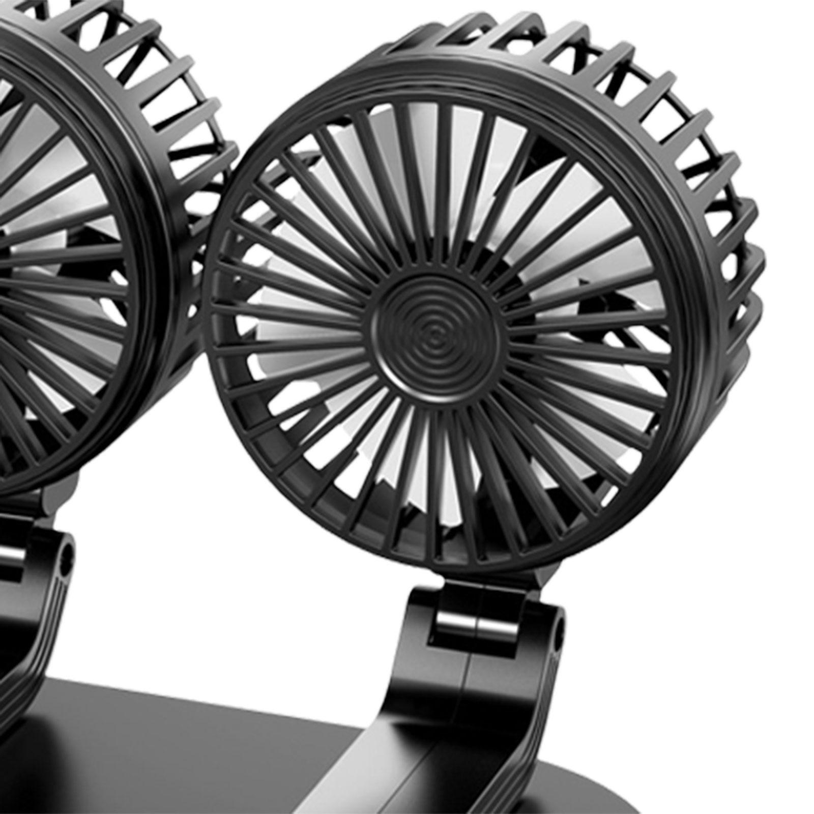 Car Fan Strong Wind Desk Fan Keep Air in and Cool Adjustable Multifunction Air Circulation Fan Auto Cooling Fan for Summer