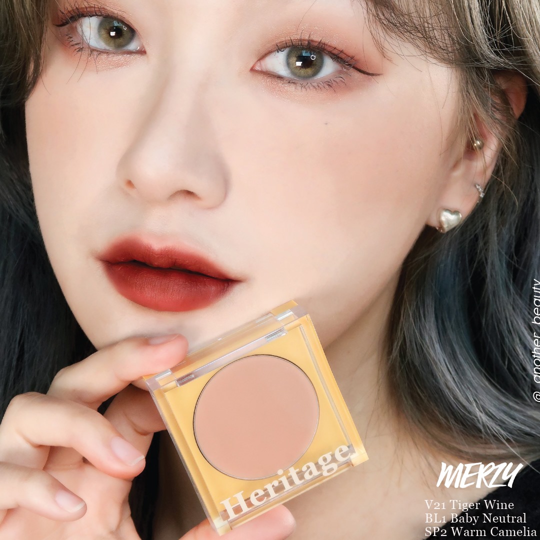 Phấn Má Hồng Dạng Nén Kiềm Dầu, Lâu Trôi Merzy The Heritage Blusher