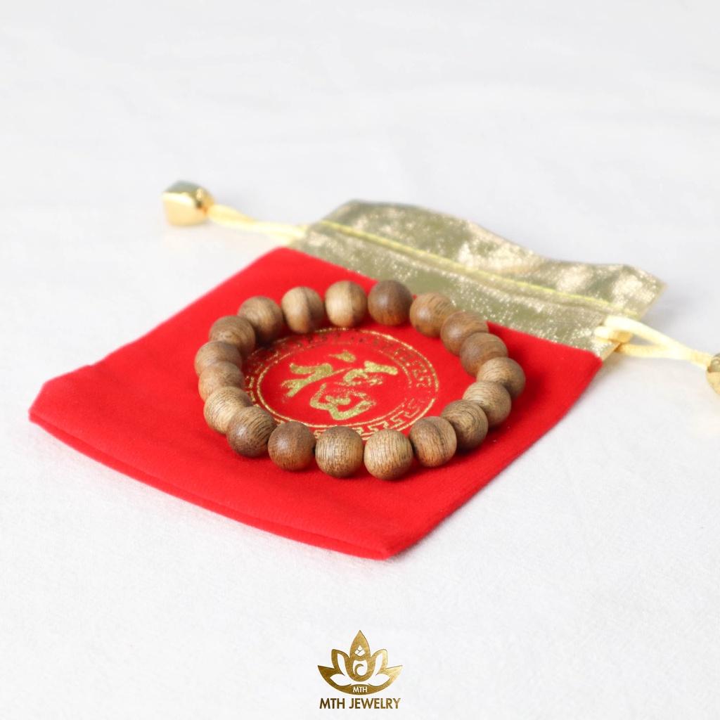 Vòng Tay Trầm Hương Rừng Loại 2 Tròn Đơn Size 8/10/12/14mm