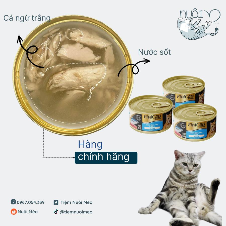 [HỎA TỐC] Pate cho mèo Fit4Cats Premium  - dạng lon 85g