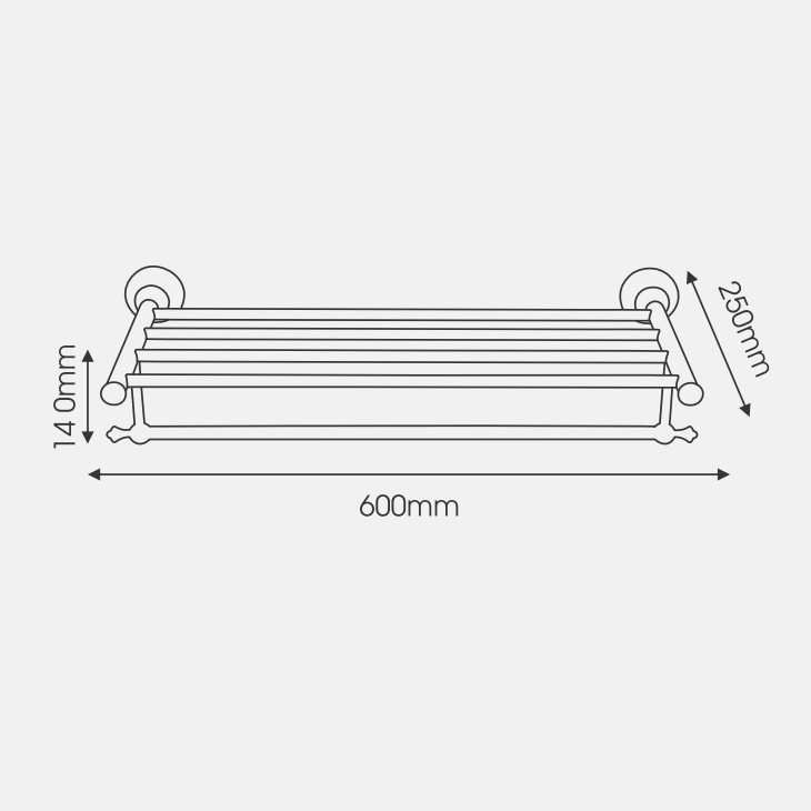 Kệ để khăn bằng đồng EVEREST EV-4032