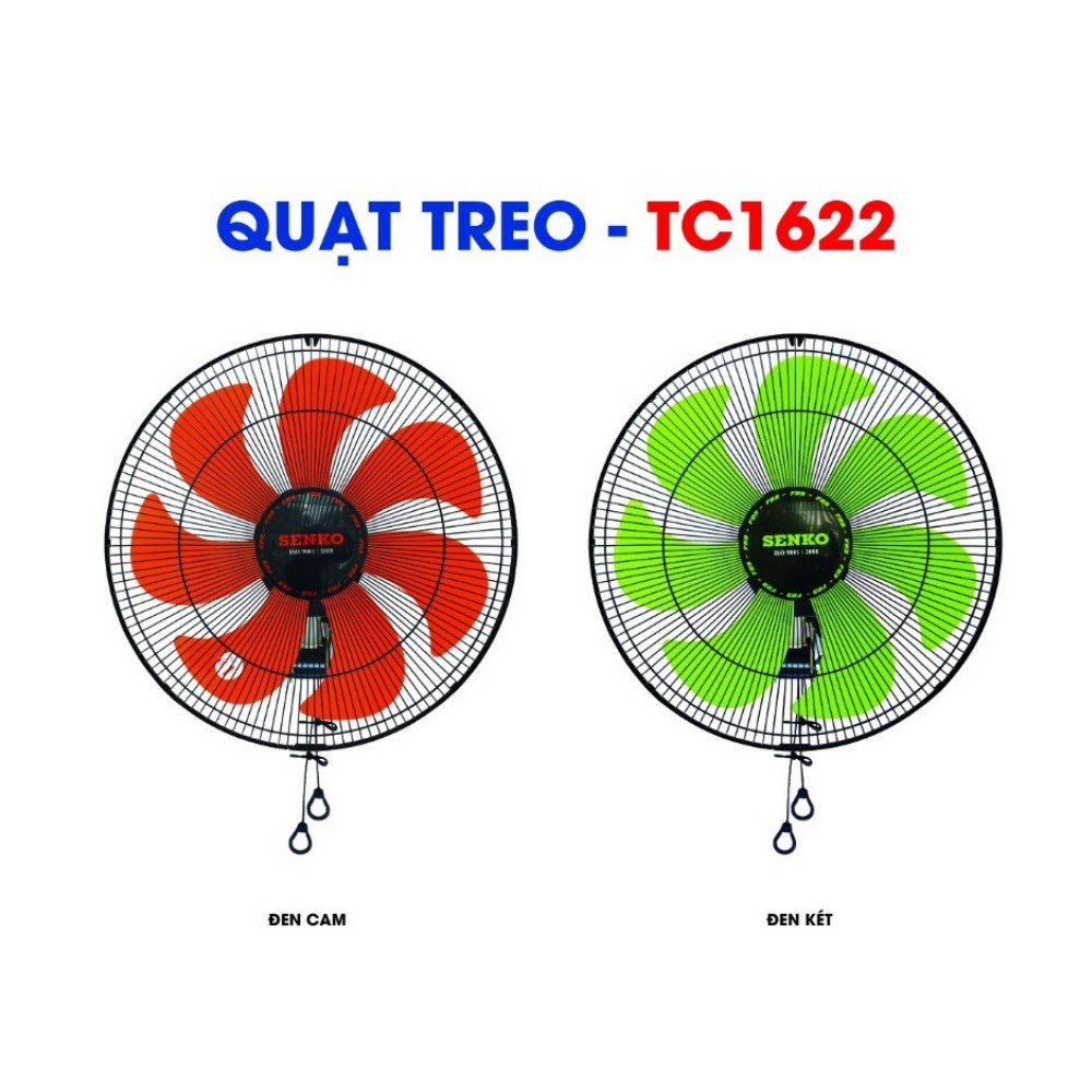 Quạt treo 2 dây mẫu mới 7 cánh Senko TC1622 (65W) - Màu ngẫu nhiên - Hàng chính hãng