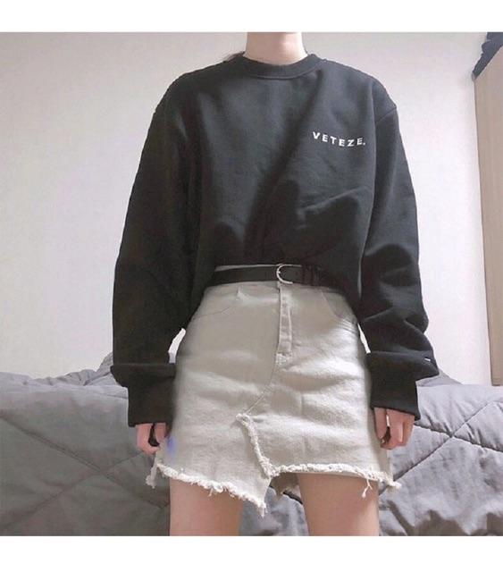 ÁO KHOÁC NỈ SWEATER FORM RỘNG