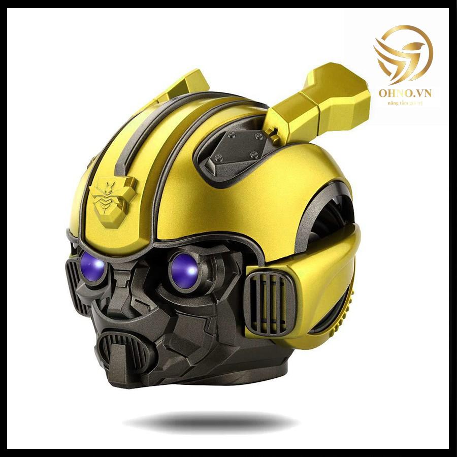 Loa Bluetooth Siêu Anh Hùng Bumblebee Transformer Mắt Có Đèn Led Xanh, Nghe Nhạc Sống Động,