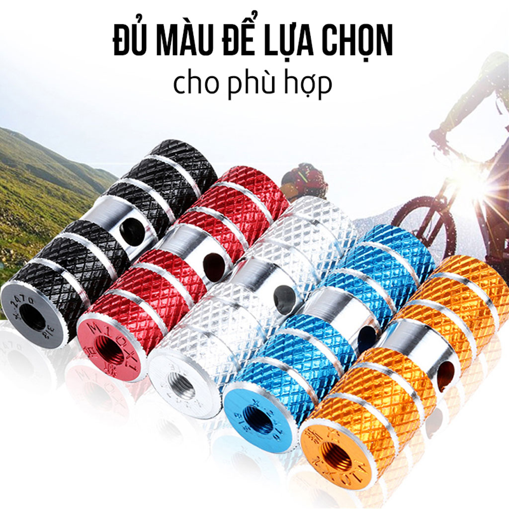 Bộ 2 Ty Gác Chân Sau Xe Đạp Chất Liệu Nhôm (đường kính lỗ 1cm) cho xe đạp MTB, xe địa hình chống trượt, chắc chắn Mai Lee