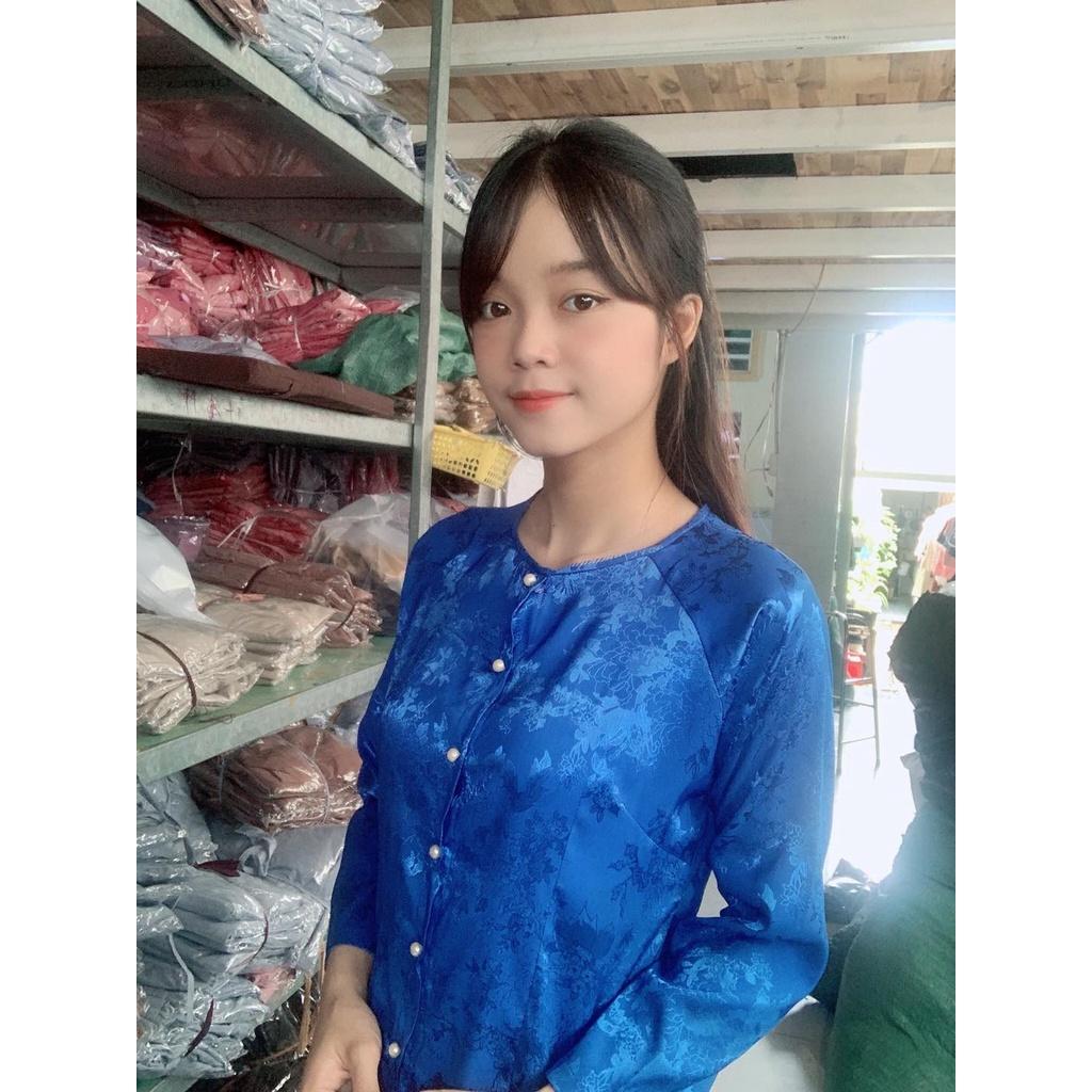 Đồ Lam Đi Chùa Bà Ba Gấm Cao Cấp Mát