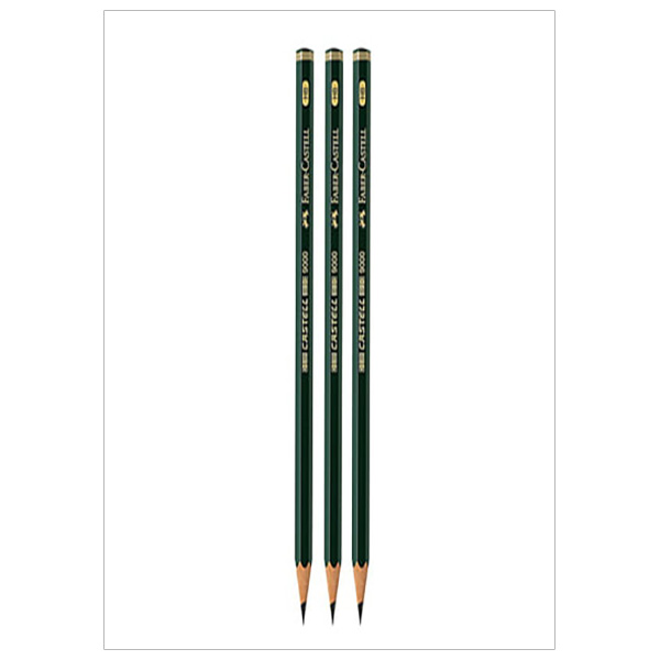 Bút Chì Đen HB Castell 9000 - Faber-Castell 117133 (Bộ 3 Cây)