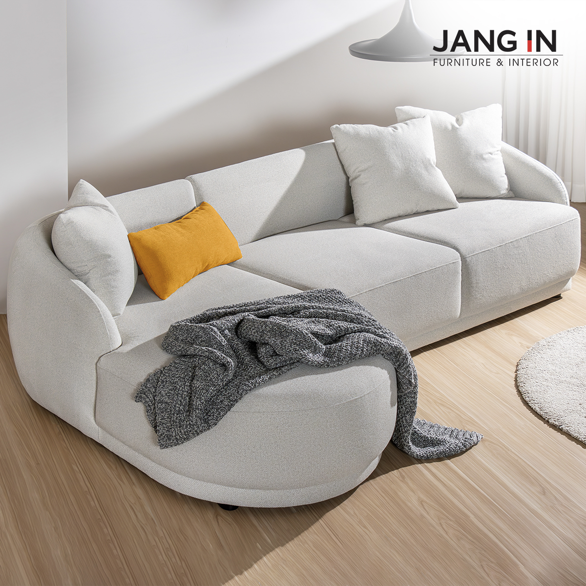 Sofa Daisy trường kỷ 4 chỗ _Bao gồm gối 1702000001-02 Jang In