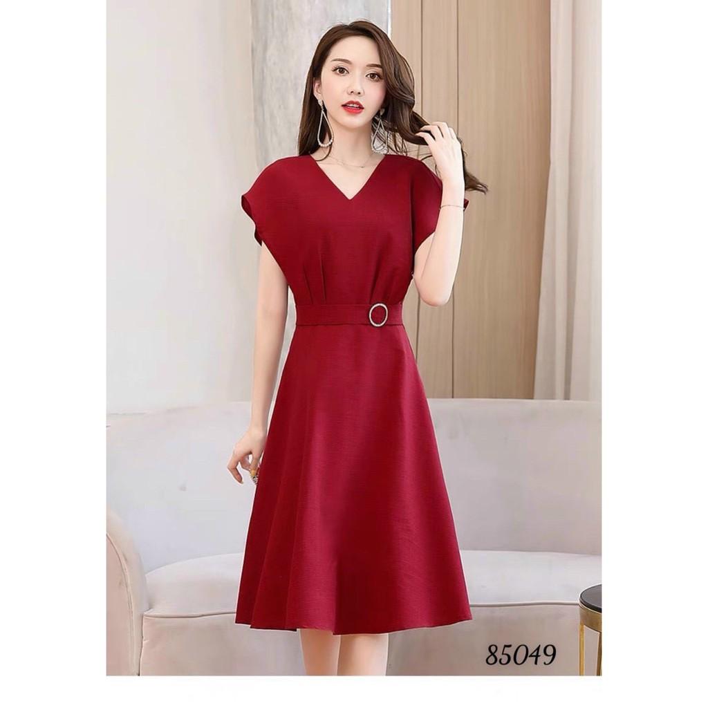 Đầm Nữ Dáng Suông Phối Nịt Eo Tôn Dáng Cực Sang TH