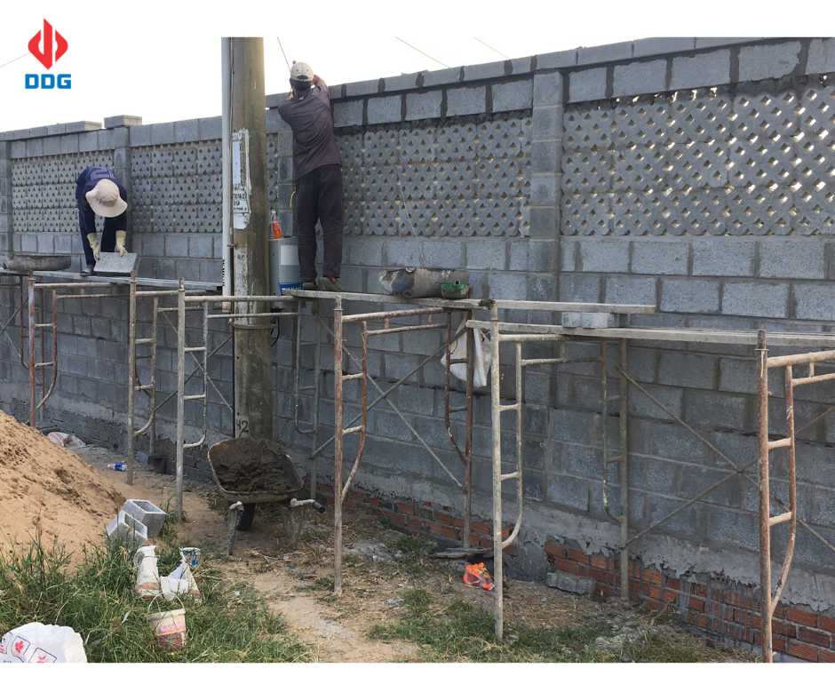 Gạch block bổ trụ Sunko, xây tường trong, tường ngoài, tường rào