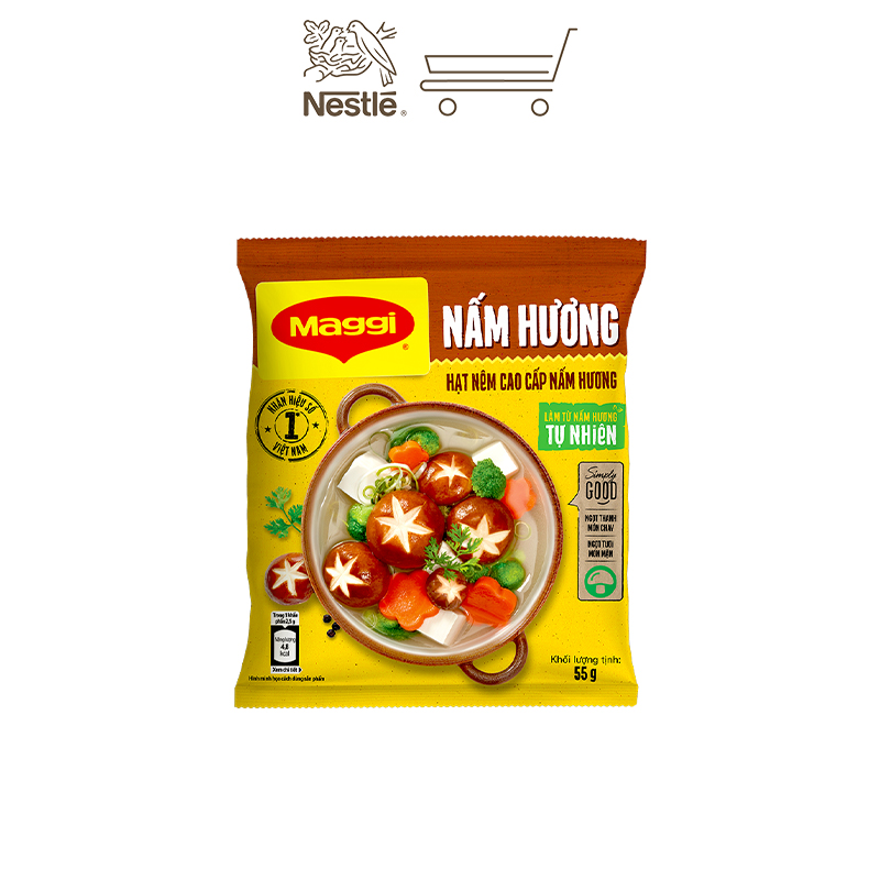 Combo 2 bịch hạt nêm nấm hương Maggi 450g