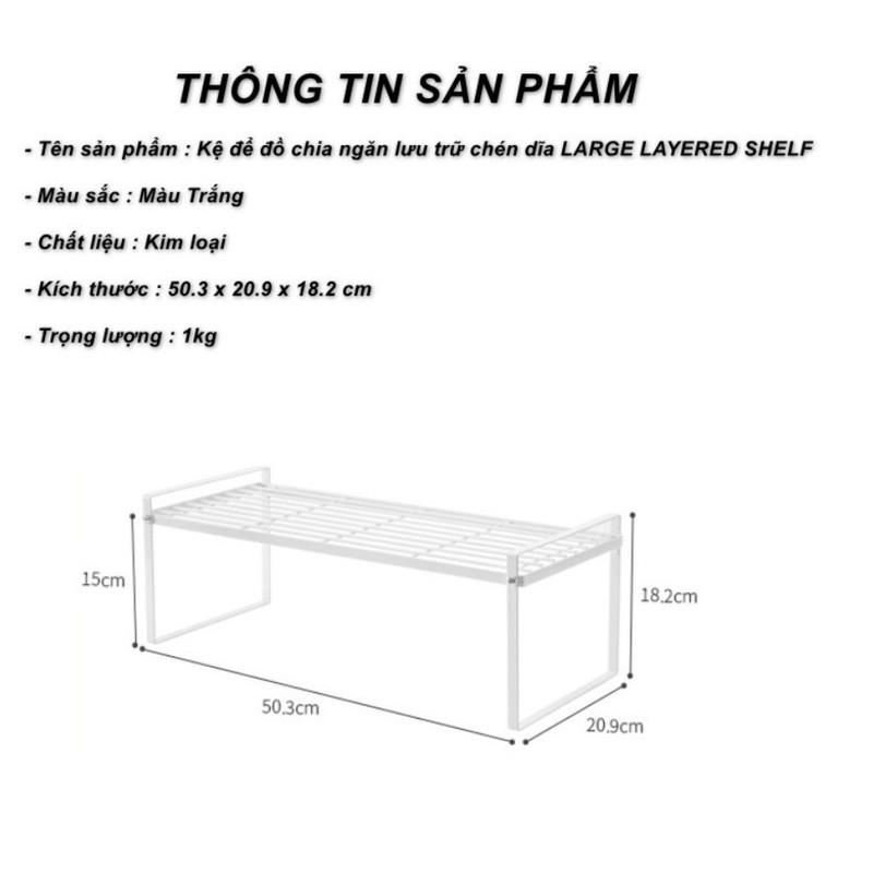 Kệ Chia Để Chén Đĩa Thông Minh Trên Bồn Rửa Bát LARGE LAYERED SHELF