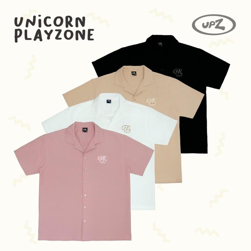 UPZ Áo Sơmi Thêu Chữ Unicorn Play Zone (4 Màu)