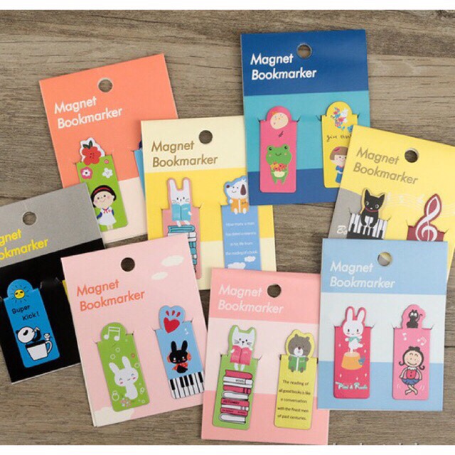 Bộ 2 đánh dấu sách bookmark mini