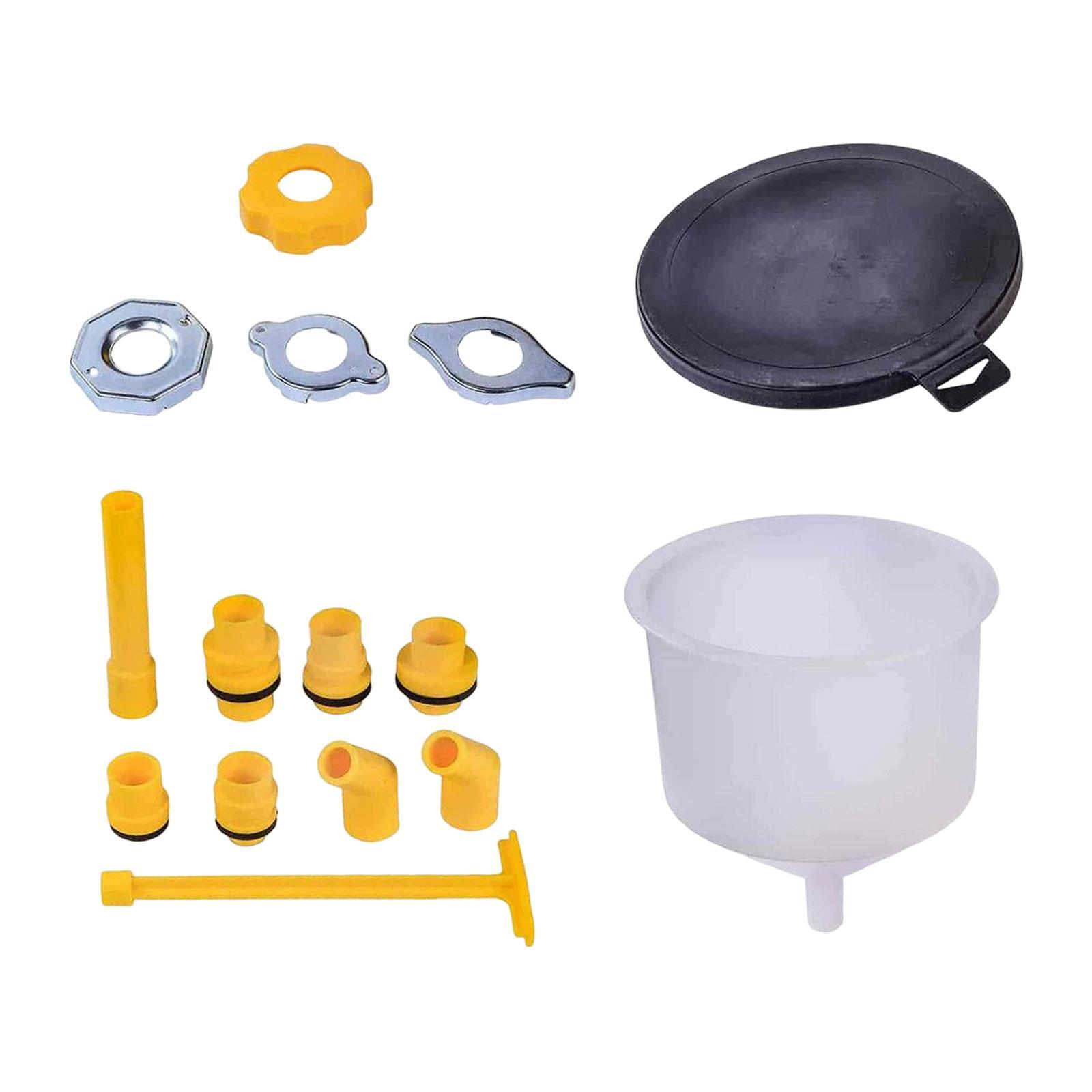 Vehicle  Coolant Filling Funnel Set 15Pcs Simple to Clean Accessory