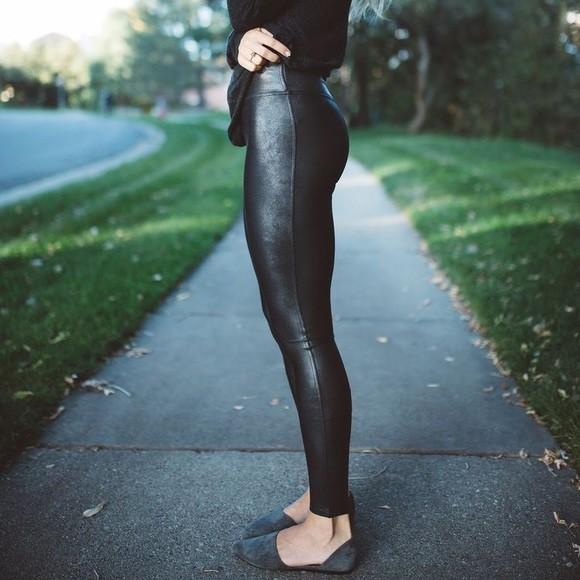 Quần legging giả da vnxk ,quần tập xuất xịn