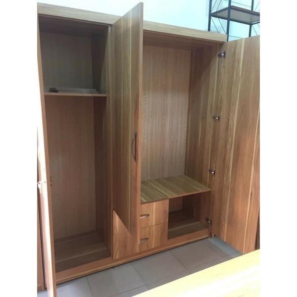 TỦ QUẦN ÁO 3 Cánh Gỗ MDF Phủ Melamine Chống Xước Chất Lượng Cao Giá Rẻ Nhất Hà Nội