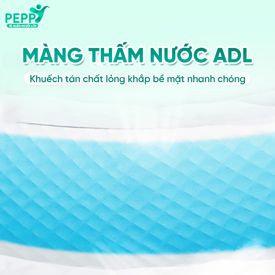 Combo 6 gói Tã/Bỉm Quần Người Lớn, Người Già Peppy Siêu Mỏng, Siêu Thấm, Mềm Mại, Kháng Khuẩn Size M8/L7/XL8