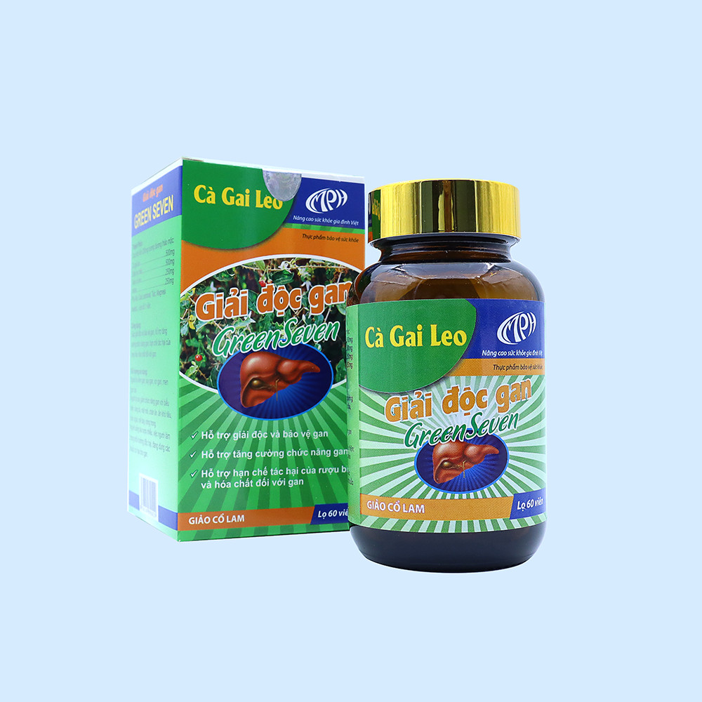 Combo 2 Hộp Giải Độc Gan Cà Gai Leo GreenSeven - Hỗ Trợ Thải Độc Gan, Phục Hồi Chức Năng Gan, Hạ Men Gan, Gan Nhiễm Mỡ, Viêm Gan