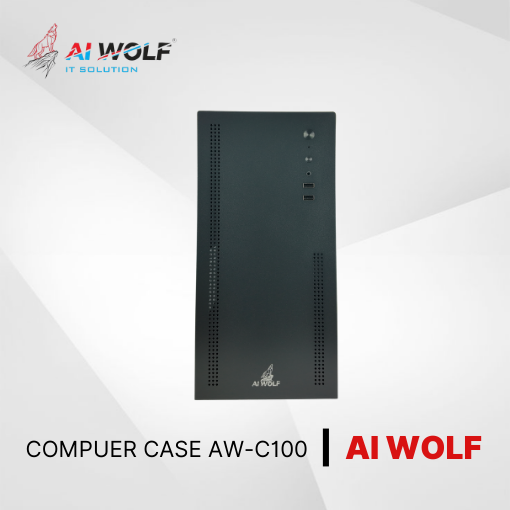 Vỏ Máy Tính Case Văn Phòng AIWOLF AW-C100 Black – Hàng Chính Hãng