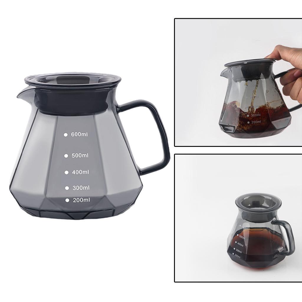 Pour Over Coffee Pot filter Brewer V-Shaped Mouth for Cafe Coffee Lovers