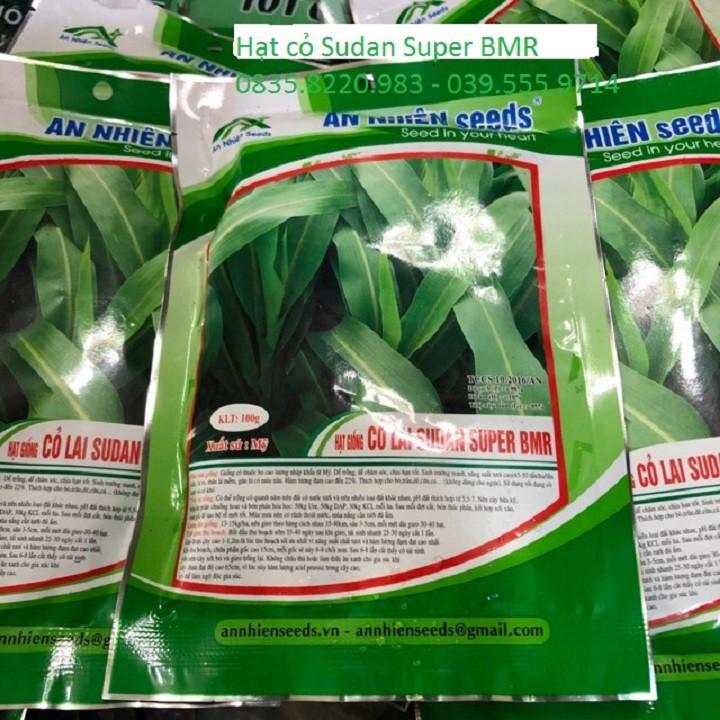 Hạt Giống Cỏ Cao Lương SUDAN SUPER BMR 200g, CHỊU HẠN TỐT