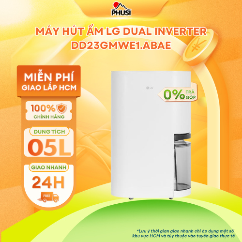 Máy Hút Ẩm LG Dual Inverter DD23GMWE1.ABAE - Hàng Chính Hãng