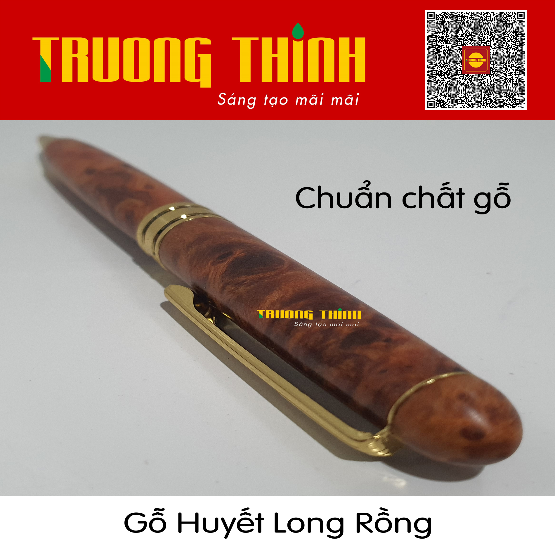 Bút Ký Gỗ Huyết Long Rồng Trường Thịnh Chính Hãng Sang Trọng Bền Đẹp Đẳng Cấp  Doanh Nhân.Loại Xoắn 15cm